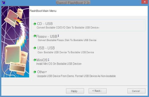 Instale Windows XP con una llave USB