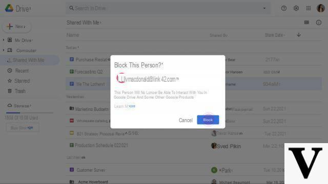 Spam: em breve você poderá bloquear usuários no Google Drive