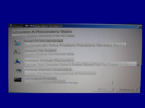 Create repair disc on Windows 7