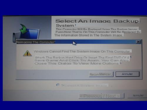 Create repair disc on Windows 7