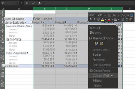 Tabela dinâmica do Excel: exemplo, criar, atualizar ...