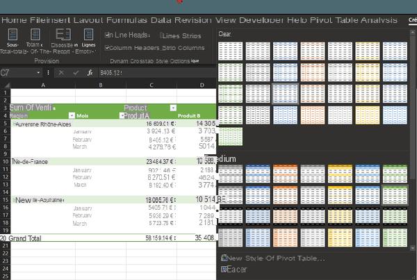 Tabela dinâmica do Excel: exemplo, criar, atualizar ...