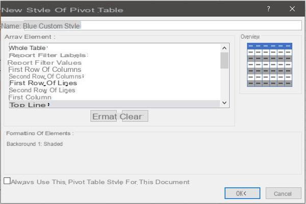 Excel pivot table: example, create, update ...