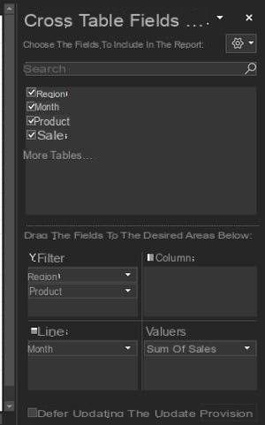 Excel pivot table: example, create, update ...