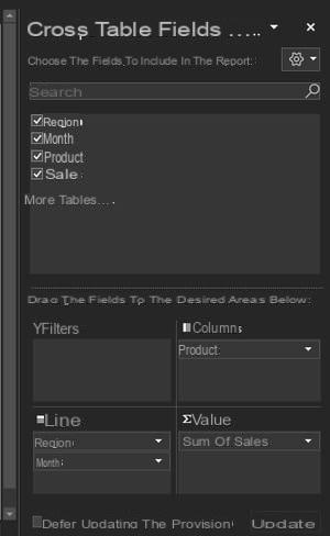 Excel pivot table: example, create, update ...