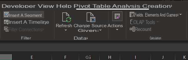 Excel pivot table: example, create, update ...