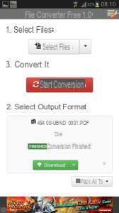 Convertir PDF sur Android -