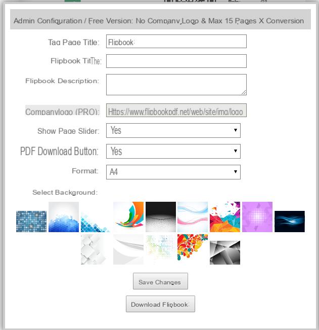 Create Flipbook from PDF for free -