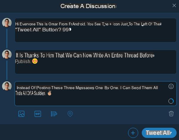 Twitter: cómo publicar varios mensajes de 