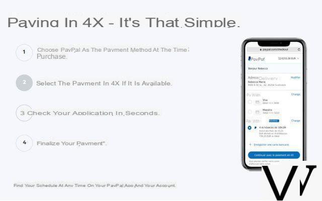 Paypal: pay in four installments, it's now possible
