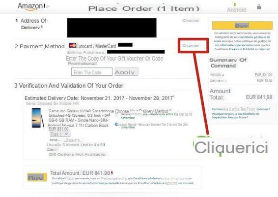 Amazon: how to pay for your order in 4 installments by Credit Card