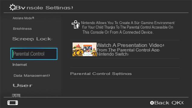 How to manage parental controls from Nintendo Switch