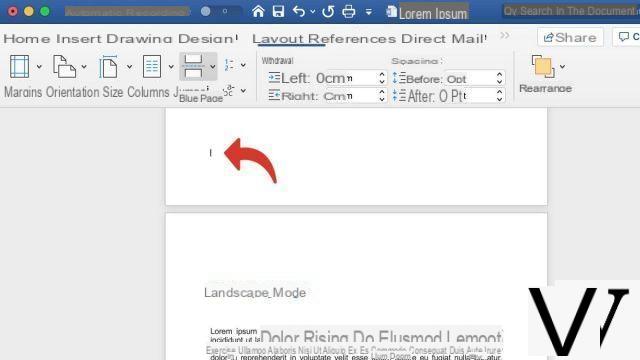 ¿Cómo cambiar una o más páginas de un documento de Word al modo horizontal?