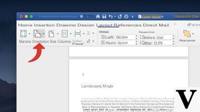 How to switch one or more pages of a Word document to landscape mode?