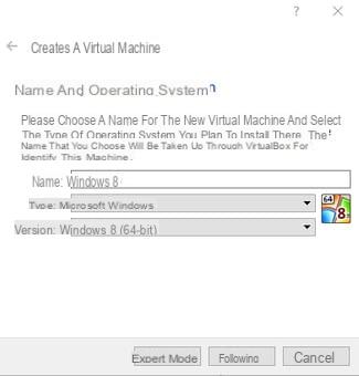 VirtualBox: Creation and configuration of a virtual machine