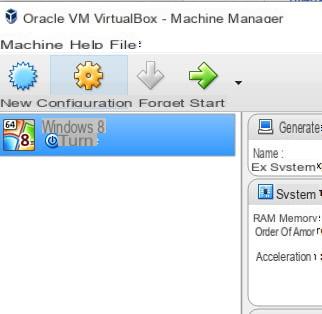 VirtualBox: Creation and configuration of a virtual machine
