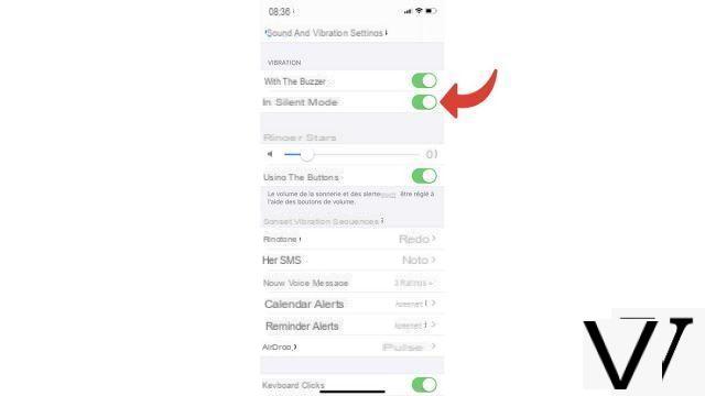 How to turn off vibration in silent mode on iPhone?