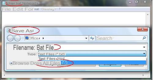 Create batch files