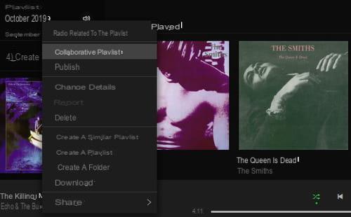 Create a collaborative playlist on Spotify