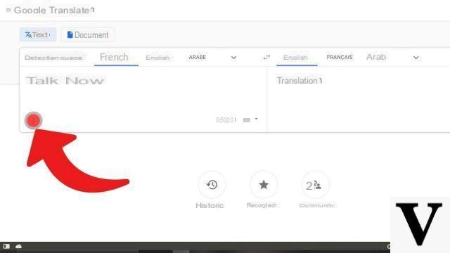 How to translate a voice input with Google Translate?