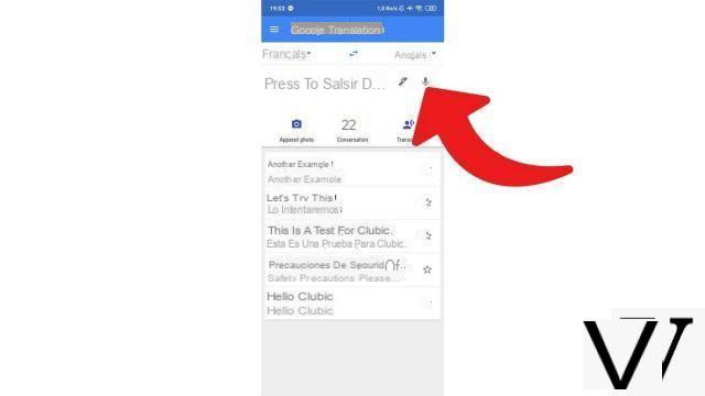 Como traduzir uma entrada de voz com o Google Translate?