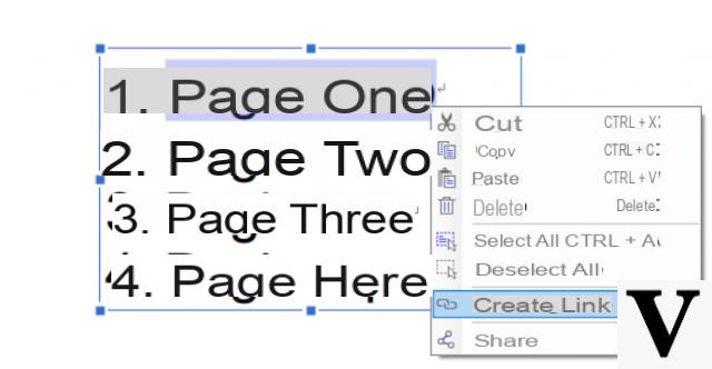 Add a clickable index to a PDF -