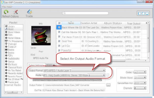 Convert M4P to MP3 on Windows and Mac -