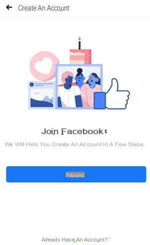 Create a Facebook account: on PC, Mac, phone, tablet