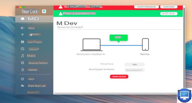 Como desbloquear um Mac com um iPhone?